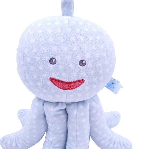 Mr Sock T Pus Octopus Plush Lovey Rattle Crinkle‎ Toy Chimes Polka Dots NO SOCKS - Picture 6 of 6